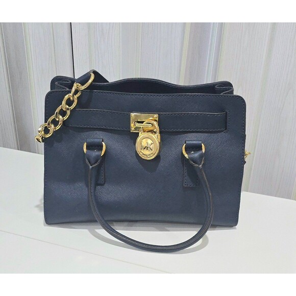 Dark blue Hamilton bag in like new condition, shoulder bags, - Picture 1 of 8